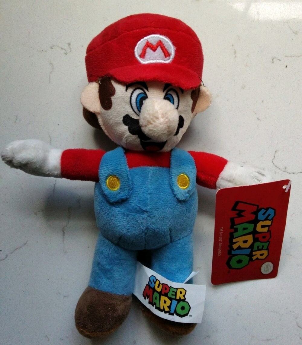 Super Mario Plush Doll Toy Nintendo Good Stuff 2021 With Tags NWT New 8.5"